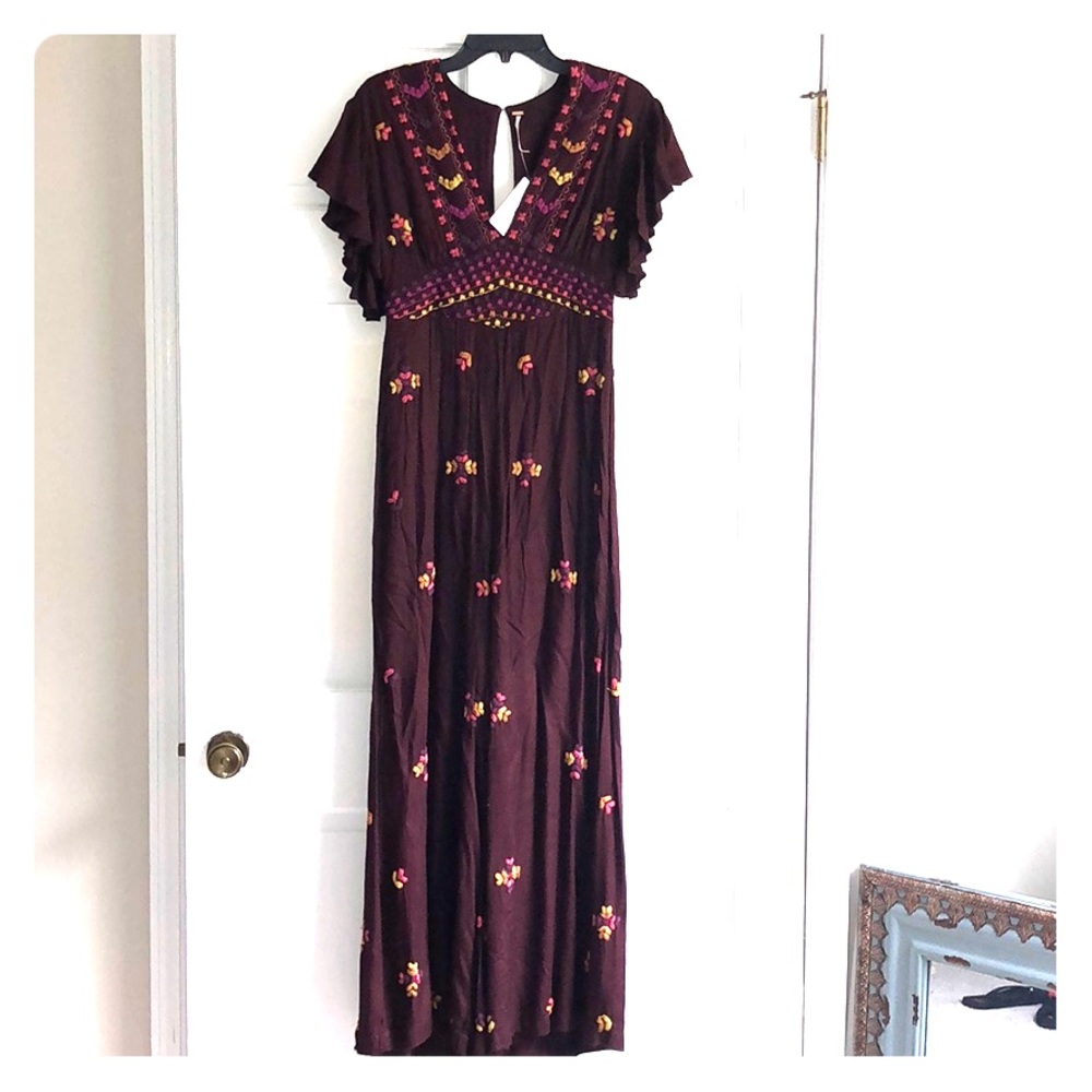 Free people jumpsuit wide leg size 2 NWT